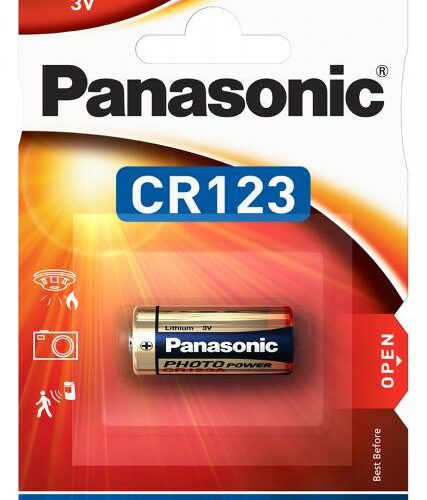 PILA CR-123A LITIO PANASONIC 3V B/1