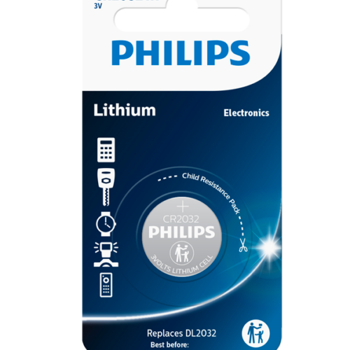 PILA CR-2032 LITIO 3V PHILIPS B/1