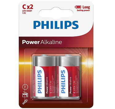 PILA LR-14 PHILIPS ALCALINA B/2