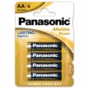 PILA LR-6 AA PANASONIC ALKALINE POWER B/4