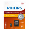 MICRO SD 32GB CLASE 10 C/ADAP PHILIPS (FM32MP45B)