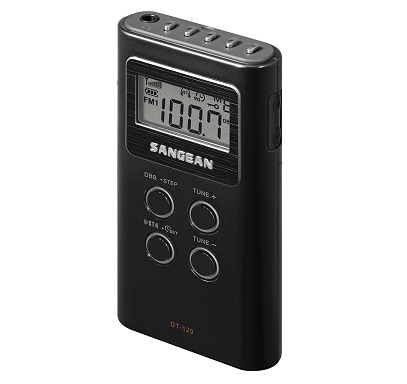 RADIO PORTATIL LCD DT120 SANGEAN NEGRO