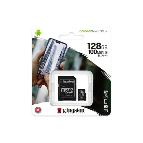 MICRO SD 128GB CLASE 10 C/ADAP KINGSTON